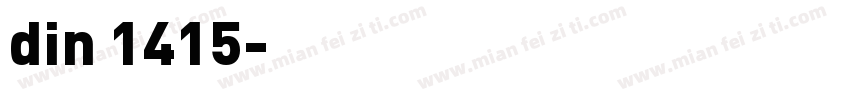 din 1415字体转换